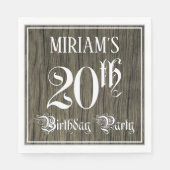 20. Geburtstagsparty - Extravagantes Drehbuch, Imi Serviette (Vorderseite)