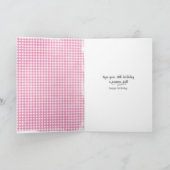 20. Geburtstagstorte Karte (Innenseite)