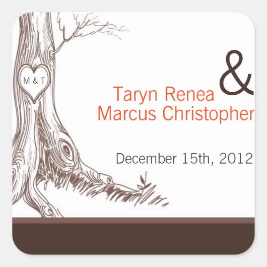 20 Gefallen Sticker Fall Tree Ursprüngliche Carvin (Vorderseite)