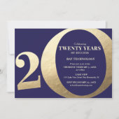 20. Geschäftsjahr Einladung (Vorderseite)