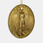 $20 GOLD KERAMIKORNAMENT (Rechts)