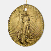 $20 GOLD KERAMIKORNAMENT (Links)