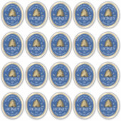 20 Gold Skep mit Honigbienen Honig auf 14" Aufkleb Aufkleber (Vorderseite)