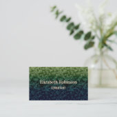 20 Grün-blau, abstrakt, Muster Visitenkarte (Stehend Vorderseite)