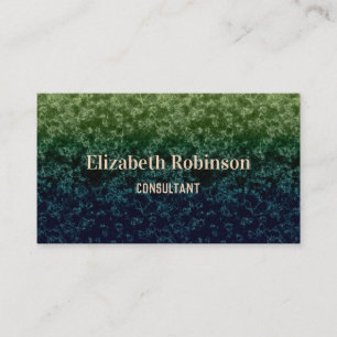 20 Grün-blau, abstrakt, Muster Visitenkarte