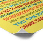 20 Gründe für die Liebe Bücher lesen Poster (Ecke)