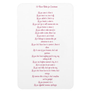 20 Grundregeln der Koexistenz Magnet