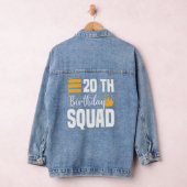 20. Happy Birthday Squad Party Bday Family Group Jeansjacke (Hangar)