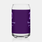 20. Happy Jubiläum Pärchenname Datum lila Dosenglas (Links)