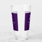 20. Happy Jubiläum Pärchenname Datum lila Glas (Links)