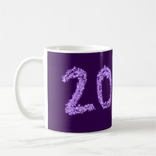 20. Happy Jubiläum Pärchenname Datum lila Kaffeetasse