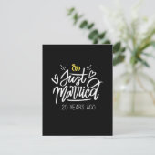 20. Hochzeit Dankeskarte (Stehend Vorderseite)
