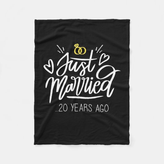 20. Hochzeit Fleecedecke (Vorderseite)