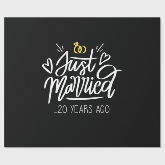 20. Hochzeit Geschenkpapier (Flach)