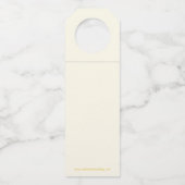 20. Hochzeit Jubiläum Foto Edelstein Herz Flaschenanhänger (Rückseite)