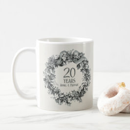 20. Hochzeit Jubiläum Vintage antike stilvolle Kaffeetasse
