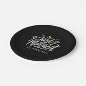 20. Hochzeit Pappteller (Schrägansicht)