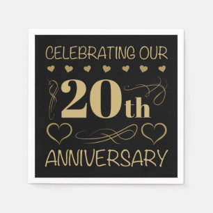 20. Hochzeit Serviette