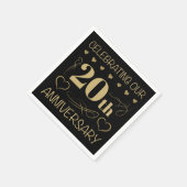 20. Hochzeit Serviette (Ecke)
