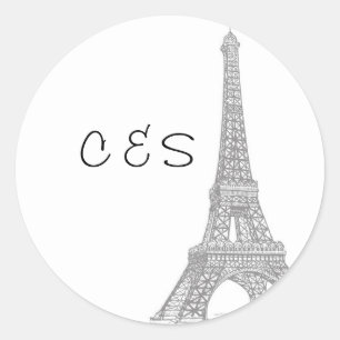 20 Hochzeiten in Paris Gefallen Stickers