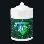 20. Hochzeitsfeier Emerald<br><div class="desc">Dies ist eine Leistung, 20 Jahre Ehe und es verdient Anerkennung, so warum nicht mutig sagen, es mit meinen extravaganten Herzen in einer dunkelgrünen Farbe mit einem 3D-Emblem stolz auf ihre 20. Hochzeit!</div>