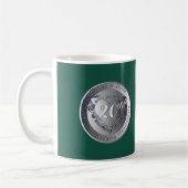 20. Hochzeitsfeier Emerald 2Heart Medallion Kaffeetasse (Links)