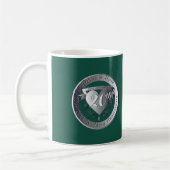 20. Hochzeitsfeier Emerald 2Heart Medallion Kaffeetasse (Links)