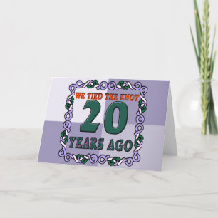 20. Hochzeitsjubiläum Karte