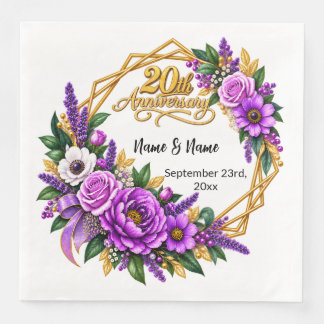 20. Hochzeitsjubiläumsgeschenk Serviette