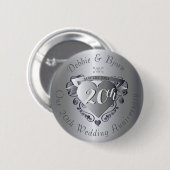 20. Hochzeitstag Button (Vorne & Hinten)