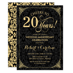 20 Hochzeitstag Einladungen Zazzle De