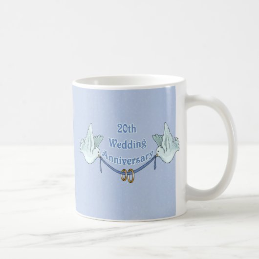 20. Hochzeitstag Kaffeetasse (Rechts)
