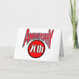 20. Hochzeitstag Karte