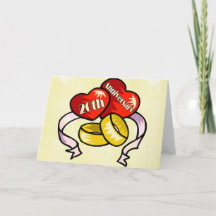 20. Hochzeitstag Karte