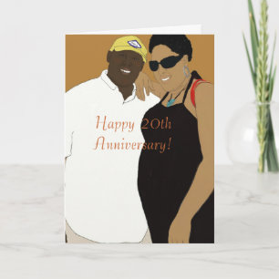 20. Hochzeitstag Karte