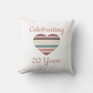 20. Hochzeitstag Kissen