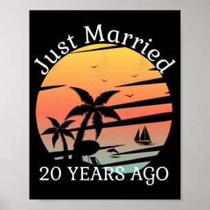 20. Hochzeitstag Kreuzfahrt nur verheiratet 20 Ye Poster