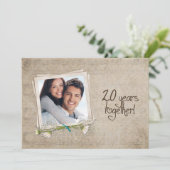20. Hochzeitstag Open House Einladung (Stehend Vorderseite)