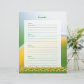 20. Hochzeitstag Party Gästebuchseiten (Stehend Vorderseite)