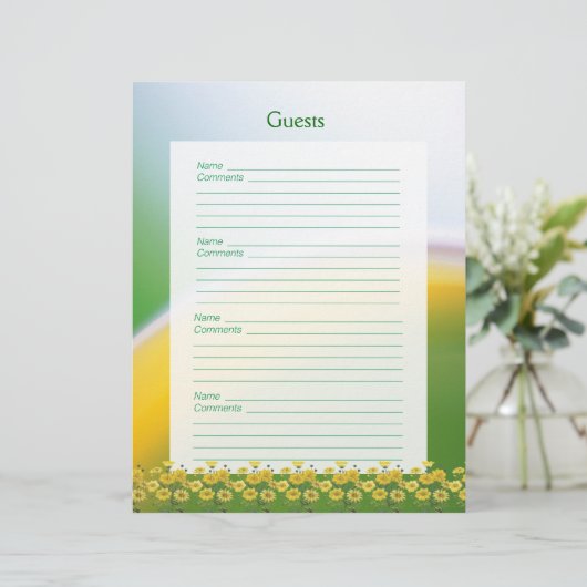 20. Hochzeitstag Party Gästebuchseiten (Stehend Vorderseite)