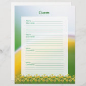 20. Hochzeitstag Party Gästebuchseiten (Vorne/Hinten)