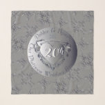 20. Hochzeitstag Platinum Herzmedaille  Schal<br><div class="desc">Also Lieben grau gegraben,  3D-Herzen und markieren Meilensteine? Dann wird sie mit meinem extravaganten 3D-Herzemblem über einer fabelhaften Art of Where scarf geworfen. Ich bin auch hier,  um zu helfen,  anpassen und illustrieren Sie etwas nur für Sie,  einfach mich und ich komme gleich zurück!</div>