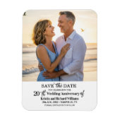 20. Hochzeitstag Save-the-Date-Foto Magnet (Vertikal)
