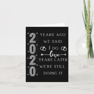 20. Hochzeitstag. Wir sagten Ja. Wir S Karte