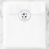 20 individuell anpassbare Cupcake Toppers Fußball- Runder Aufkleber (Tasche)
