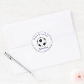 20 individuell anpassbare Cupcake Toppers Fußball- Runder Aufkleber (Umschlag)