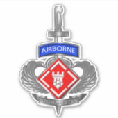 20. Ingenieur Brigade Afghanistan Veteran Aufkleber (Vorderseite)