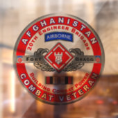 20. Ingenieur Brigade Afghanistan Veteran Fensteraufkleber (Blatt 2)