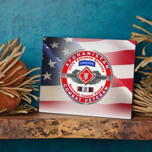 20. Ingenieur Brigade Afghanistan Veteran Fotoplatte (Seite)