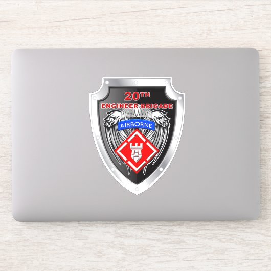 20. Ingenieur-Brigade-Im Flugzeug Aufkleber (Computer)